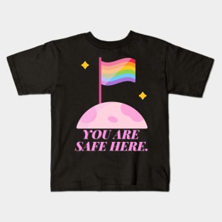 You Are Safe Here Pastel Kids T-Shirt